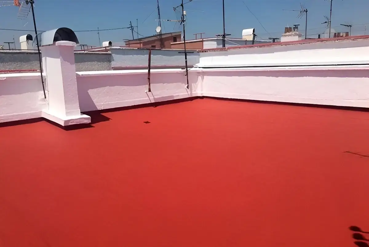 Reparación e impermeabilización de terraza hecha por Los Pintores Fuenlabrada